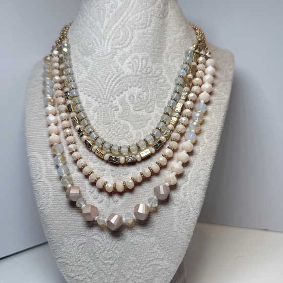 Elegant Multi-Layered Beaded Necklace - Picture 1 of 3